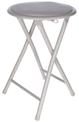 Produktbild von 5Five Beistellhocker/Stuhl - klappbar - beige - D30 x H46 cm