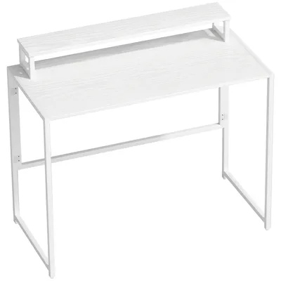 Produktbild von Schreibtisch Klappbar Computertisch mit Monitorhalterung für Arbeitszimmer 100 x 48 x 87,5 cm
