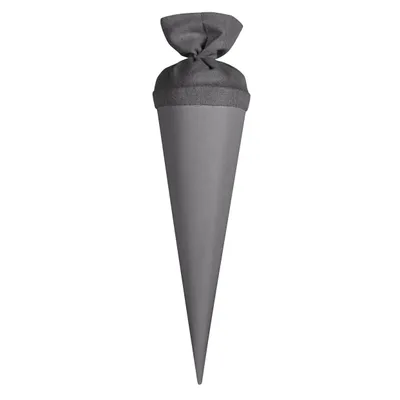 Produktbild von itenga Geschwister - Bastelschultüte 35cm mit Filzverschluss GRAU