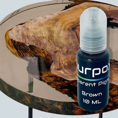 Productafbeelding van PourPoxy transparante bruine epoxykleurstof