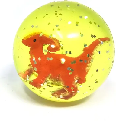 Produktbild von Flummi Dinosaurier 7_gelb orange