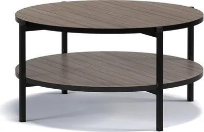 Produktbild von BETTSO Beistelltisch Kaffeetisch Couchtisch Sofatisch Nachttisch Betttisch Laptoptisch Gestell aus Metall Tischplatte aus Holz HANS B Captains Deck