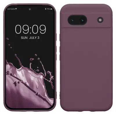 Produktbild von kwmobile Handyhülle für Google Pixel 8a Hülle - weiches Handy Silikon Case - Schutzhülle Cover - Helle Iris