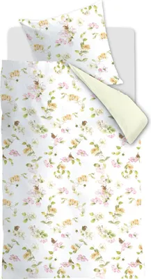 Produktbild von Marjolein Bastin Baumwoll- Bettwäsche-Garnitur Honeysuckle Farbe Pastell Größe 155x220+80x80