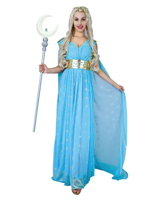 Produktbild von Mittelalterliches Prinzessin-Kostüm für Damen Prinzessin der Herzen Faschingskostüm blau-gold