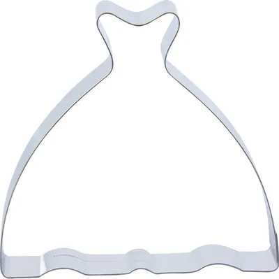 Produktbild von 1 Keksausstecher Hochzeitskleid / Ballkleid