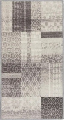 Produktbild von Teppich Läufer Flur - 80x150 cm - Beige - Rutschfest - Läufer für die Küche - Geometrisches Muster