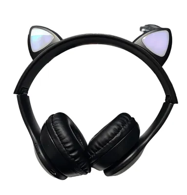 Produktbild von Vergionic 7301 Bezdrátová Bluetooth sluchátka Cat s tlapkou, 35 mW, 200 mAh růžová