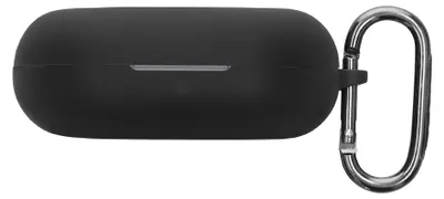 Produktbild von kwmobile Schutzhülle für SoundPeats Breezy Hülle - TPU Silikon Case für Kopfhörer Ladecase - stoßfestes Cover mit Karabiner - Schwarz