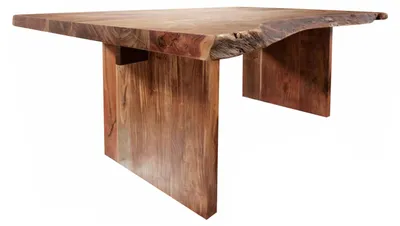 Immagine prodotto di MASSIVMOEBEL24 | FREEFORM #101 Tavolo da pranzo in legno di acacia - laccato / noce 170x110x78