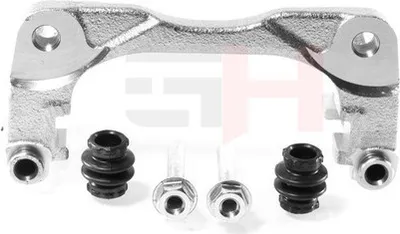 Obrázok produktu pre GH GH-445204 Držiak brzdového strmeňa, držiak, predná strana, pravá/ľavá strana, predná strana, pravá/ľavá strana, pre vozidlá SUZUKI SX4 (EY, GY) a FIAT Sedici (FY)