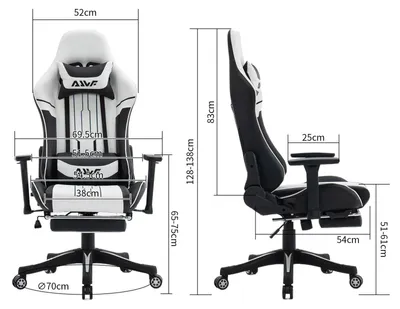 Immagine prodotto di Sedia da gaming - Sedia ergonomica da scrivania in ecopelle rosa