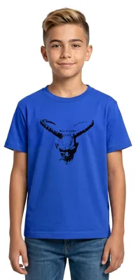 Produktbild von Spreadshirt Krampus Bin A Liaba Teifl Teenager T-Shirt, 134/146 (9-11 Jahre), Royalblau