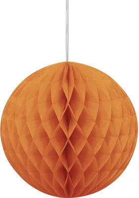Produktbild von Halloween-Wabenball Hängedeko orange 20cm