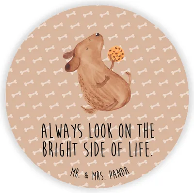 Produktbild von Mr. & Mrs. Panda Kühlschrankmagnet Hund Keks - Hundeglück - Geschenk, Optimistisch, Sprüche, pinnwand magnet, Hundekekse, für kühlschrank, Leckerli, magnettafel