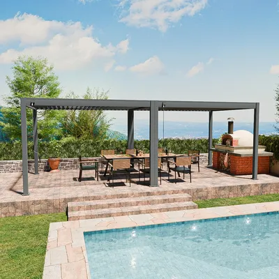 Produktbild von Classic | Pergola Aluminium freistehend | 3 x 7,2 M | anthrazit