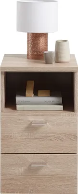 Produktbild von Nachttisch Nachtschrank in Eiche Nb. CERNA-10, auch für Boxspringbetten geeignet, B/H/T ca. 35/61,5/39,9 cm