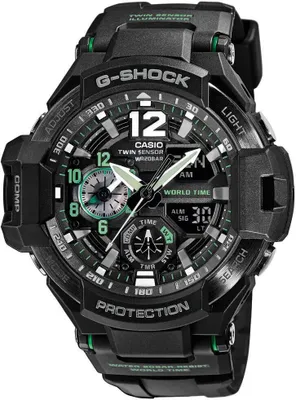 Produktbild von Casio G-Shock Twin Sensor GA-1100-1A3ER Herrenchronograph Mit Kompass