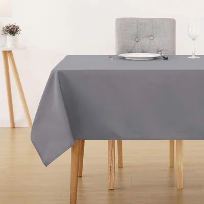 Produktbild von Tischdecke Wasserabweisend 130x220 cm Grau Rechteckig