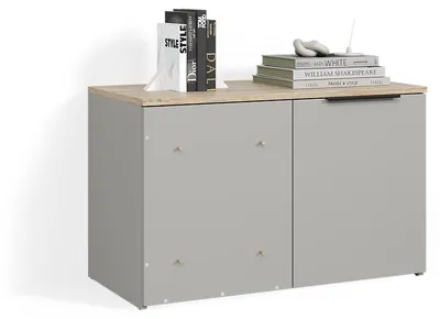 Image de Commode Livinity Piave Grège avec porte, Model 58838