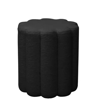 Image de SVITA DAHLIA Tabouret Pouf Noir