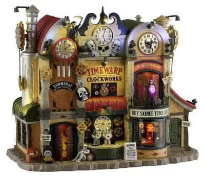 Productafbeelding van Timewarp clockworks, incl. adaptor 44402, 550 ma (black) ornament LEMAX