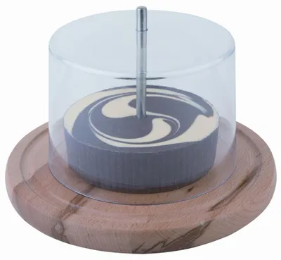 Immagine prodotto di APS affettatrice per formaggio con coperchio, diametro: 220 mm Piano in legno di faggio sigillato, con verticale - 1 pezzo (50002