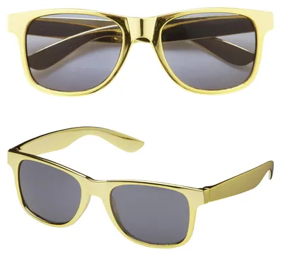 Produktbild von Brille in goldmetallic - coole Sonnenbrille goldfarben - Metallicbrille
