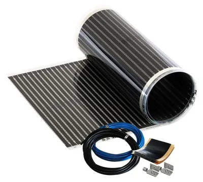 Infrarot-Heizfolie 6 m², 100 cm breit, 90 W/m², für Fußbodenheizung