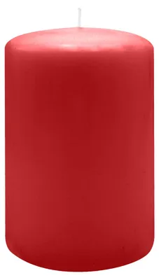 Produktbild von Flachkopf-Stumpenkerzen Rot 150 x Ø 100 mm, 4 Stück