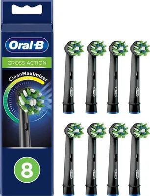 Zdjęcie produktu dla Oral-B CrossAction 80339543, 8 szt., Czarny, CleanMaximiser, Niemcy, Oral-B, 43,6 g