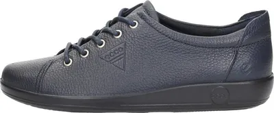 Image de Ecco Soft 2.0 Veterschoenen Laag - Blauw - Maat 36