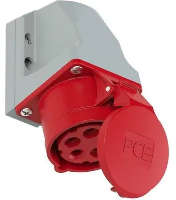 Immagine prodotto di Presa a muro PCE Turbo Twist 16A 5p 6h IP44