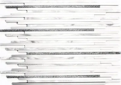 Produktbild von Mosani MOS49-L401GS, Mosaik, Metall, Silber, Drinnen, Rechteck, 272 mm