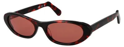 Immagine prodotto di Gcds GD0021 Occhiali da sole unisex rosso avana 55/18/145