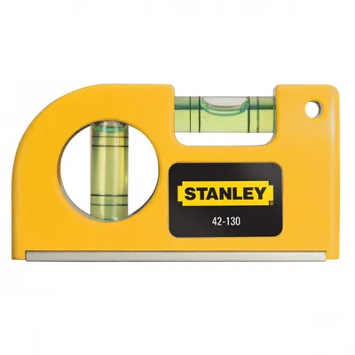 Produktbild von Stanley Taschen-Wasserwaage, 0,8 m, Gelb, Synthetisch, 139,7 mm, 20,3 mm, 114,3 mm