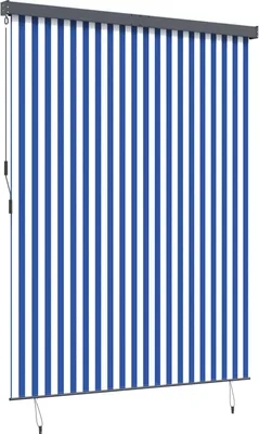 Obrázek produktu pro vidaXL Roletka modrá a bílá 200 x 250 cm látka a hliník