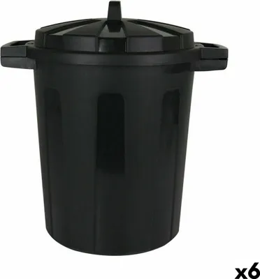 Obrázek produktu pro Černý odpadkový koš 45 x 35 x 48 cm (6 kusů)