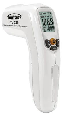 Productafbeelding van Testboy TV 320 infrarood-koortsthermometer, lichaamsthermometer (contactloze thermometer)