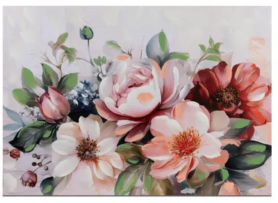 Produktbild von Wandbild Magnolien, Blumenstrauß A 50x70cm auf Leinwand Formano