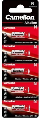 Obrázek produktu pro Camelion LR1-BP5, Baterie na jedno použití, Alkalický, 1,5 V, 5 kusů, 945 mAh, Červená, Stříbrná