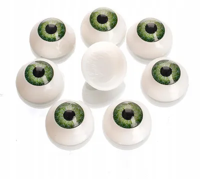 Image de MIXFORM Yeux pour Jouets Plastique Vert 20mm