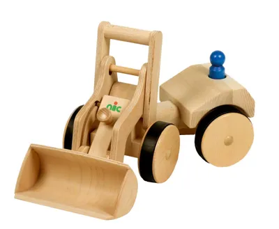 Produktbild von nic Holzspielzeug Radlader - Bagger für Kinder und Kleinkinder