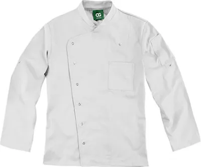 Produktbild von CG Workwear 03100-44 | MenŽs Chef Jacket Turin GreeNature waschbar bis 95 °C - Farbe: Cool Grey - Größe: 46