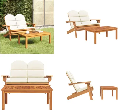 Produktbild von vidaXL 2 tlg. Garten Lounge Set Adirondack Massivholz Akazie - Garten Lounge Set - Garten Lounge Sets - Lounge Set - Gartenmöbel Set