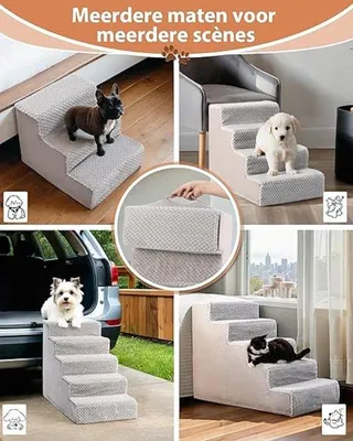 Immagine prodotto di Scala per cani a 4 gradini 60x38x44 cm