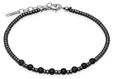Produktbild von Modern beaded bracelet with onyx VBD395B