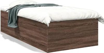 Immagine prodotto di vidaXL Struttura del letto in rovere marrone 75x190 cm Materiale a base di legno