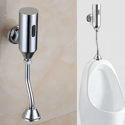 Zdjęcie produktu dla Automatyczna spłuczka ciśnieniowa 1/2" z czujnikiem do pisuaru Mosiężny spłukiwacz Automatyczny zawór Spłuczka indukcyjna na podczerwień Mosiężna toaleta WC do montażu naściennego