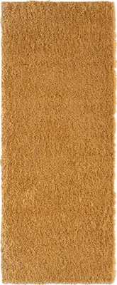 Zdjęcie produktu dla Dywan MY-RUG, dywan z wysokim włosiem Shaggy Star, 200x80, żółty, lekko błyszczący, wyjątkowo puszysty, bieżnik